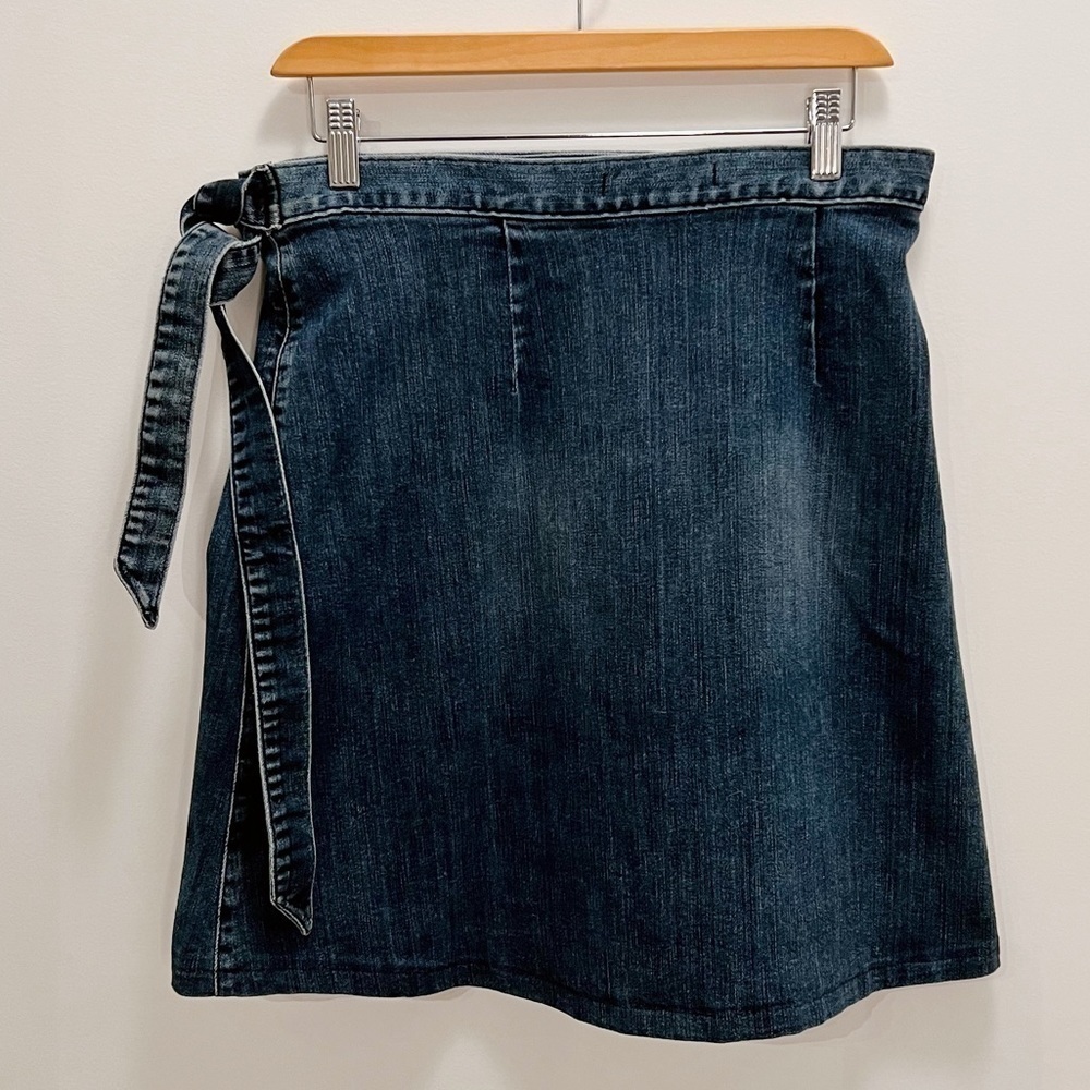 FIDELITY DENIM | Pixie High Wrap Denim Skirt Size Medium